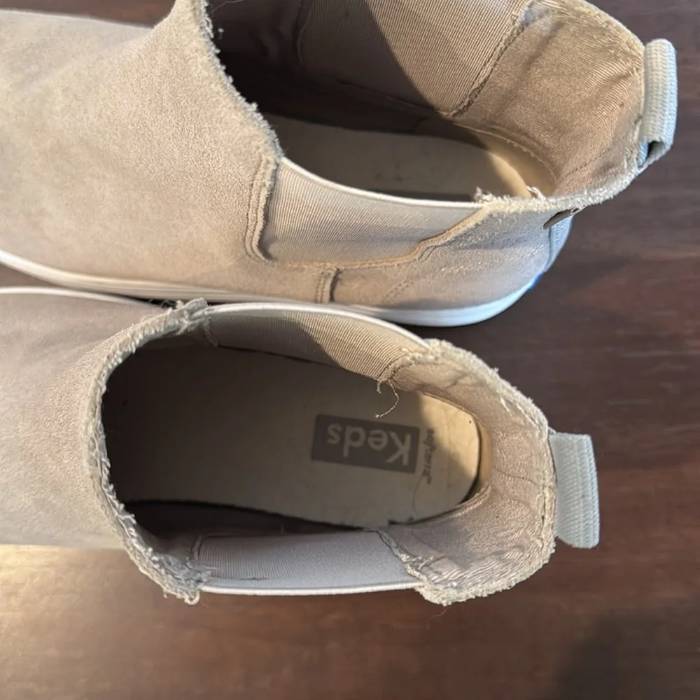 Keds Beige Platform Chelsea Sneakers